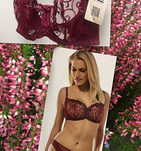 KRIS LINE BIUSTONOSZ CAREN HALF CUP BORDO 75D