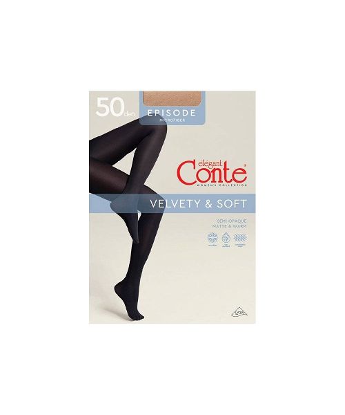 CONTE RAJSTOPY EPISODE VELVETY&SILK 50DEN NATUR 6